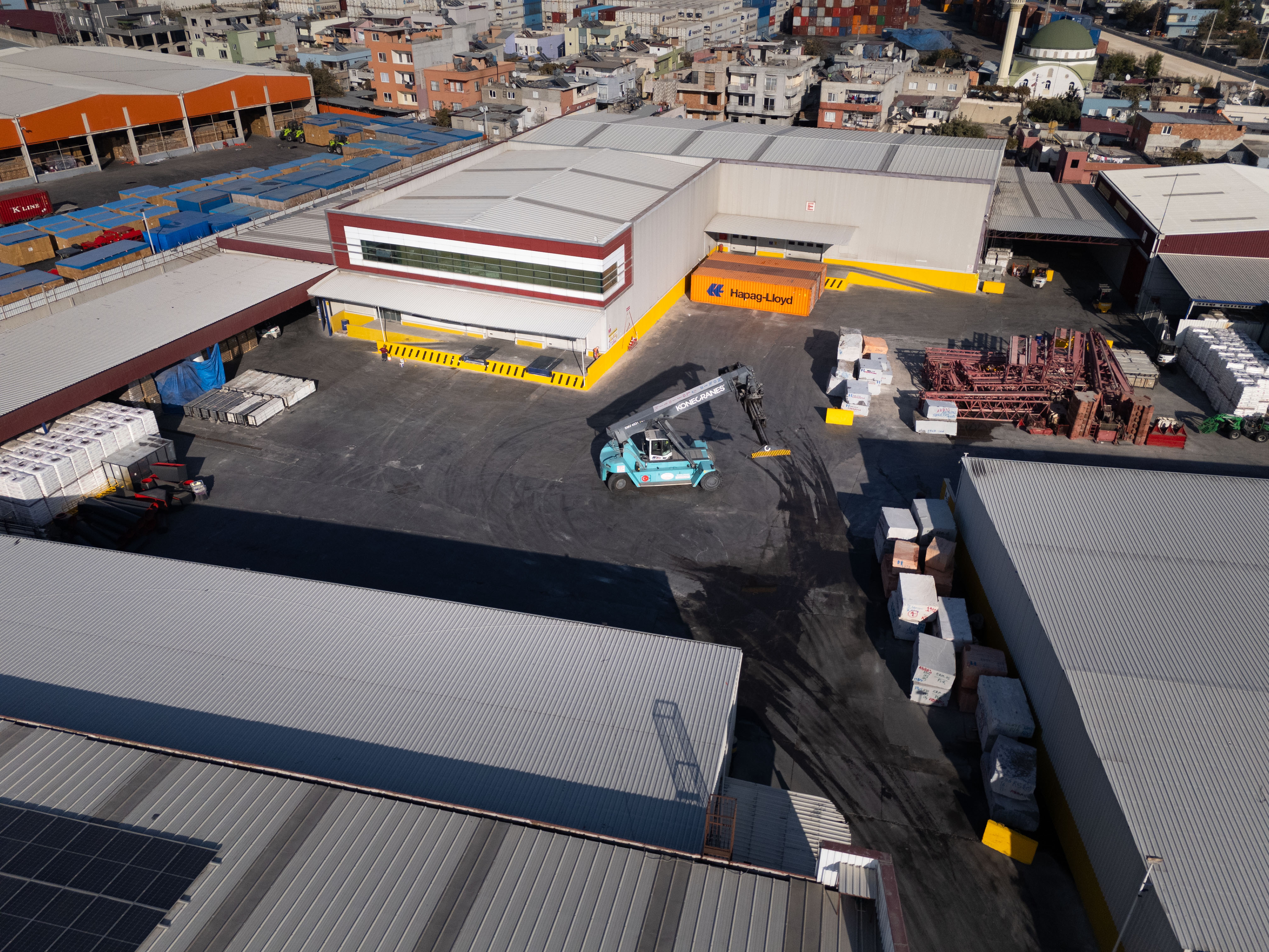 Bonded warehouse exterior view