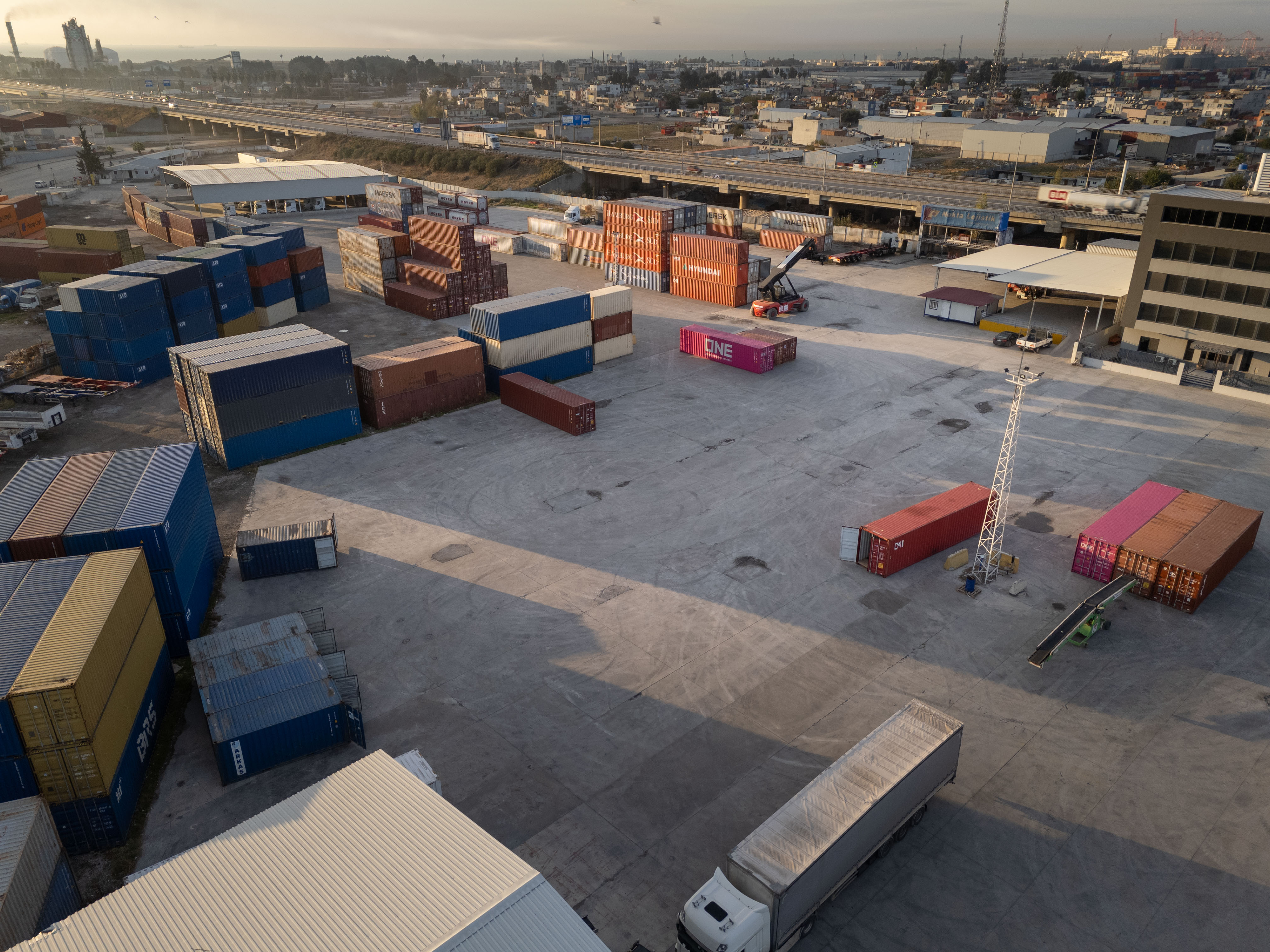 Container terminal general view